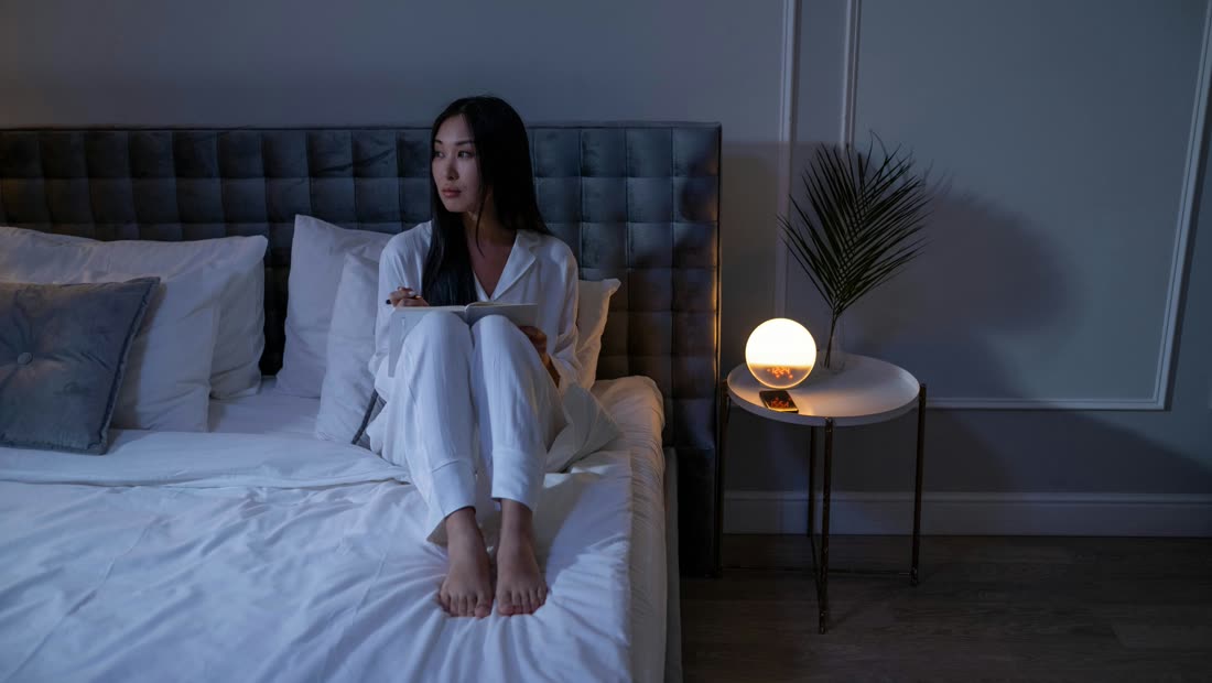 A bedside drink during a quieter night routine
